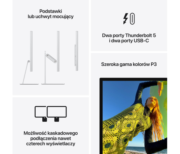 Apple Studio Display 27" 5K Regulacja pochylenia i wysokości - 1506519 - zdjęcie 8